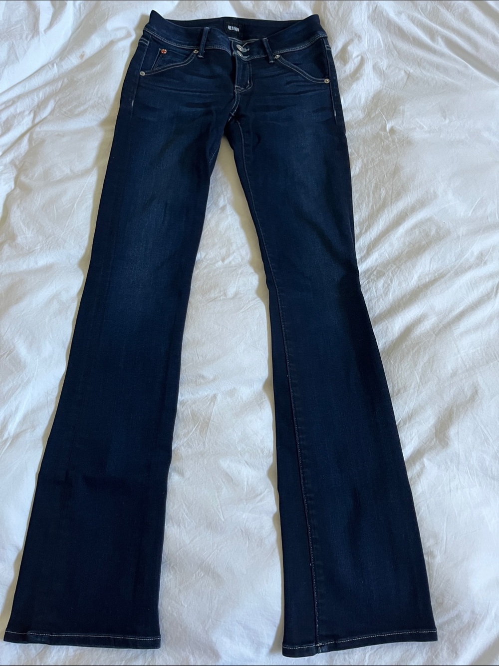 NWOT Hudson Jeans Beth Midrise Baby Boot tall 32 inch inseam dark wash denim